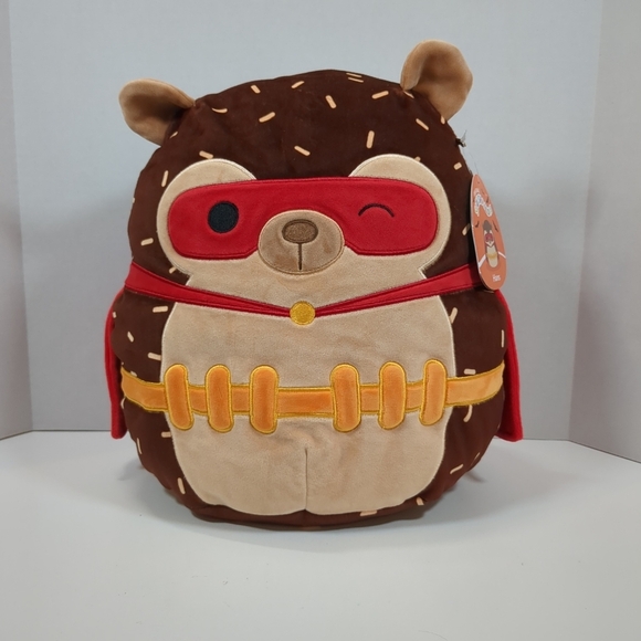 Squishmallows 12" Hans the Hedgehog Superhero costume NWT - Picture 1 of 7